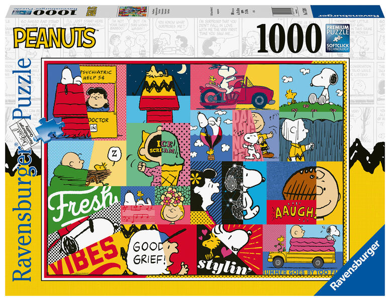 Ravensburger Puzzle 17539 - Peanuts Momente - 1000 Teile Snoopy Puzzle für Erwachsene und Kinder ab 14 Jahren
