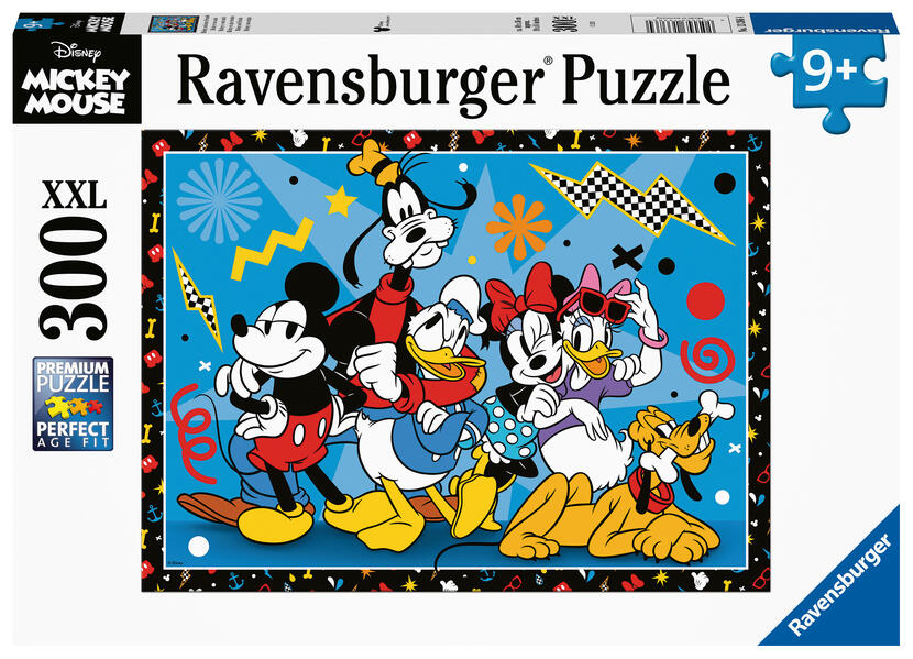 Ravensburger Kinderpuzzle 13386 - Mickey und seine Freunde - 300 Teile XXL Disney Puzzle für Kinder ab 9 Jahren