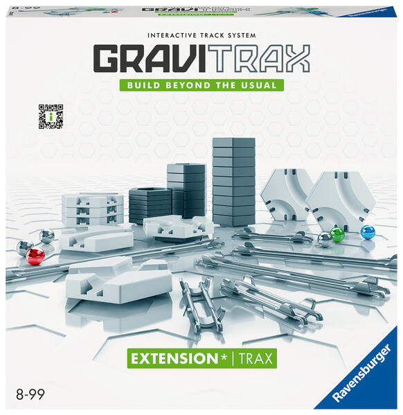 Ravensburger GraviTrax Extension Trax - Zubehör für das Kugelbahnsystem. Kombinierbar mit allen GraviTrax Produktlinien Starter-Sets Extensions und Elements Konstruktionsspielzeug ab 8 Jahren
