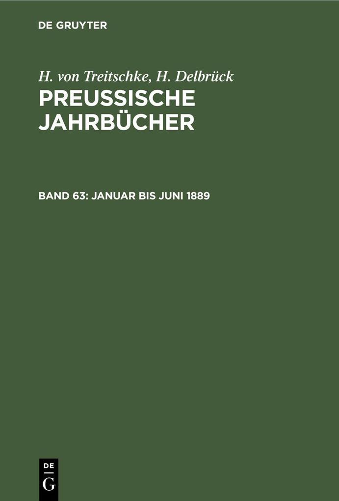 Januar bis Juni 1889