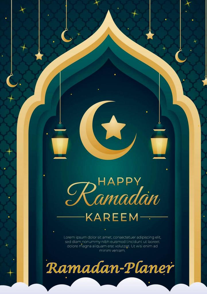 RAMADAN Planer für 30 Tage Ramadan mit Gebet Fasten Quran Tracker etc.
