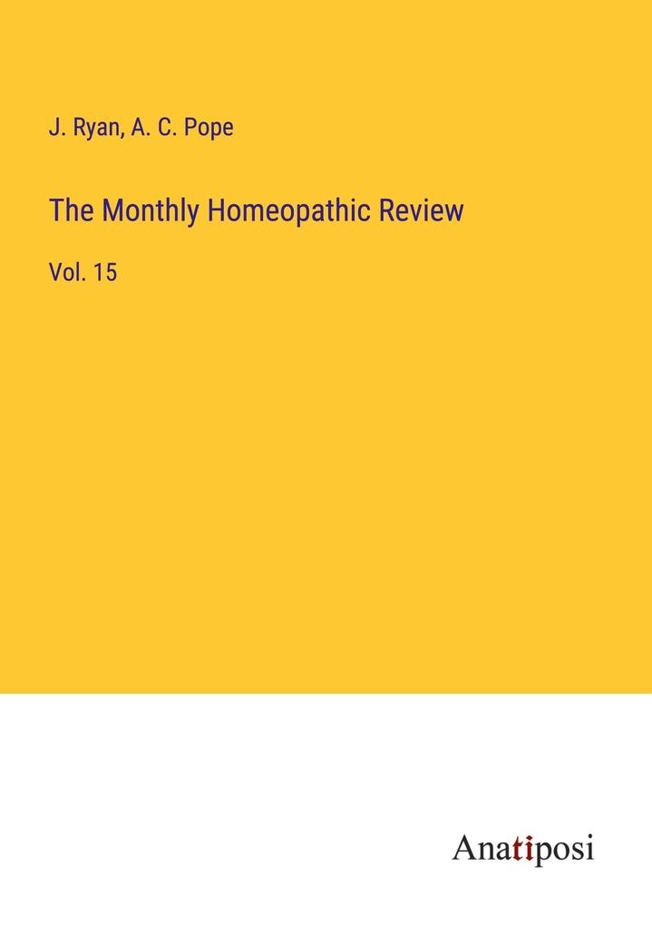 The Monthly Homeopathic Review
