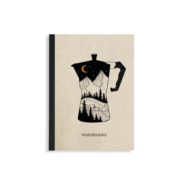 matabooks - Steifbroschur Dahara A6 'Coffee'