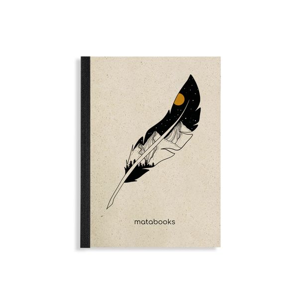 matabooks - Steifbroschur Dahara A6 'Feather'