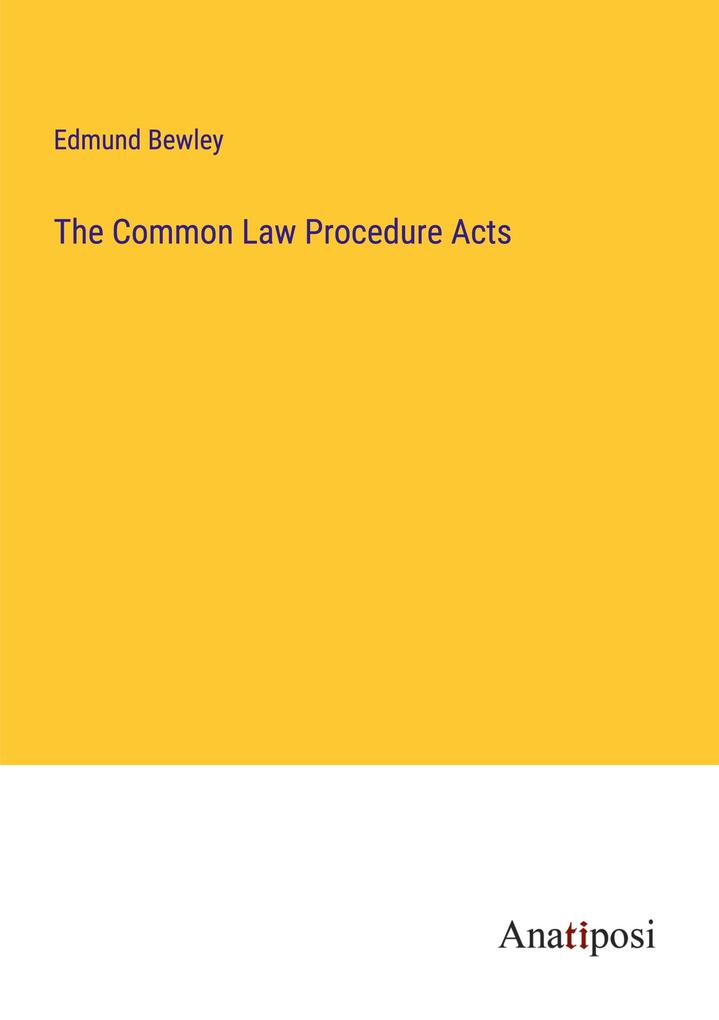 The Common Law Procedure Acts