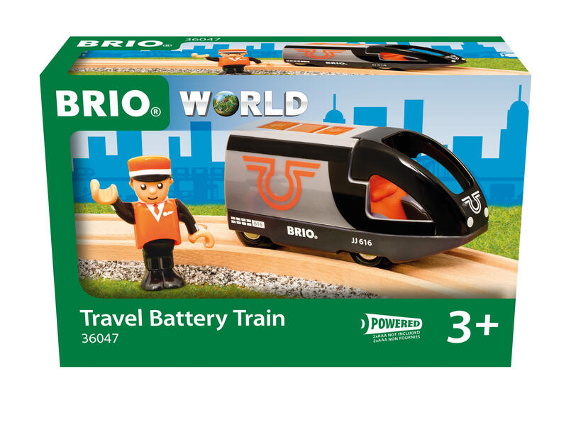BRIO - BRIO Orange-schwarzer Reisezug Batterielok