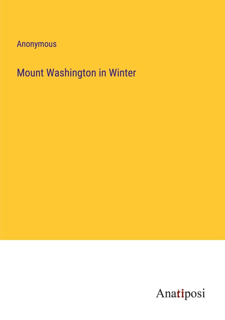 Mount Washington in Winter