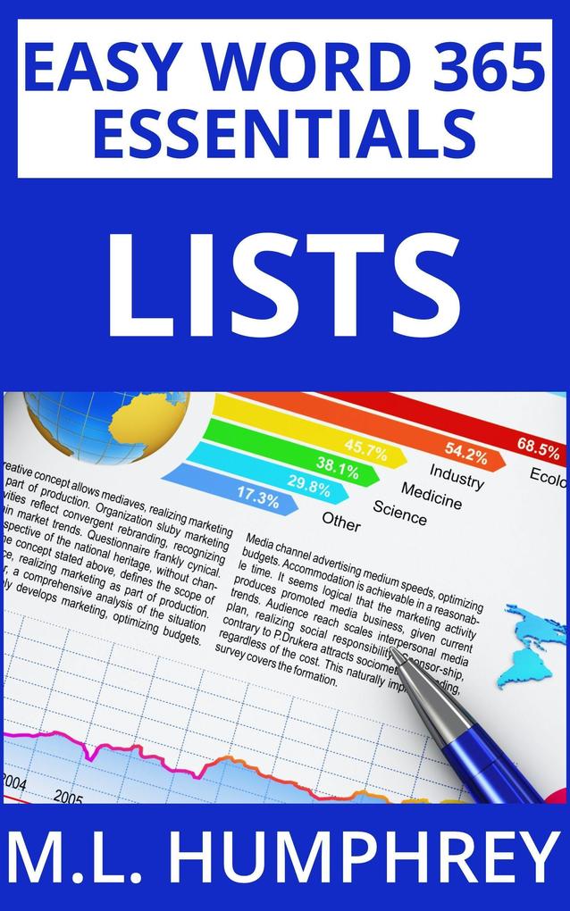 Word 365 Lists (Easy Word 365 Essentials #3)