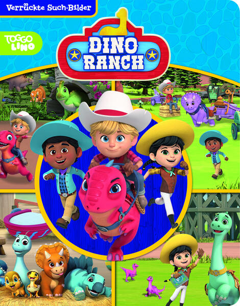 Dino Ranch - Verrückte Such-Bilder groß - Wimmelbuch für Kinder ab 18 Monaten - Pappbilderbuch mit wattiertem Umschlag