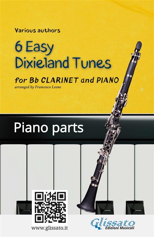 Bb Clarinet & Piano 6 Easy Dixieland Tunes piano parts
