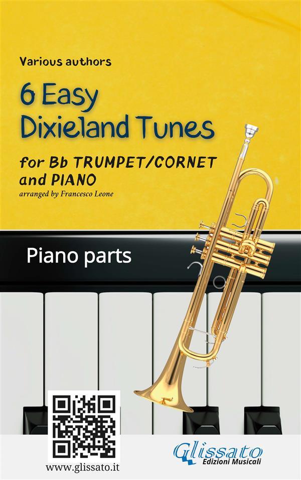 Trumpet & Piano 6 Easy Dixieland Tunes piano parts