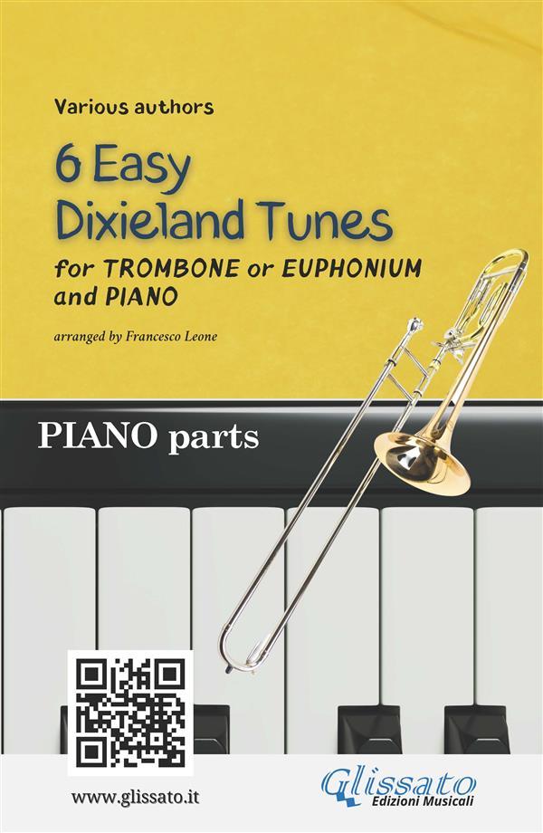 Trombone or Euphonium & Piano 6 Easy Dixieland Tunes piano parts