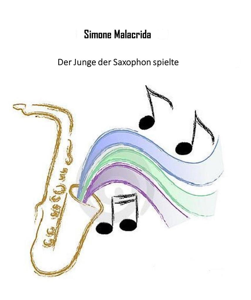 Der Junge der Saxophon spielte
