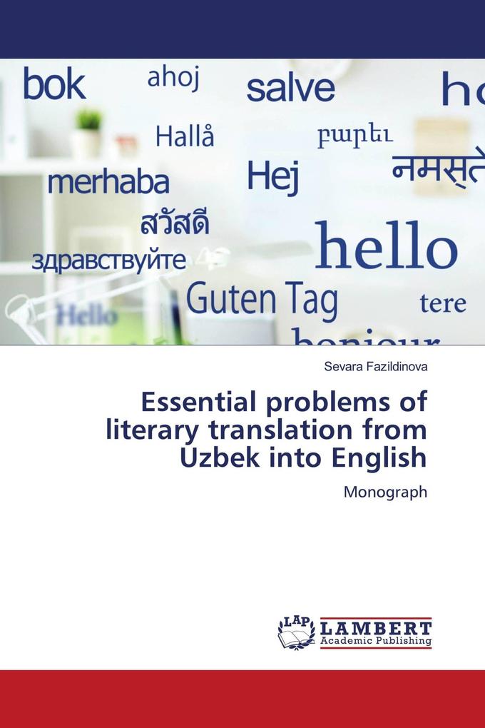 Essential problems of literary translation from Uzbek into English