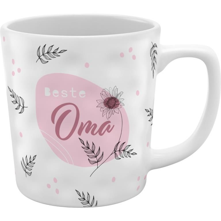 Tasse Struktur Motiv 'Oma'