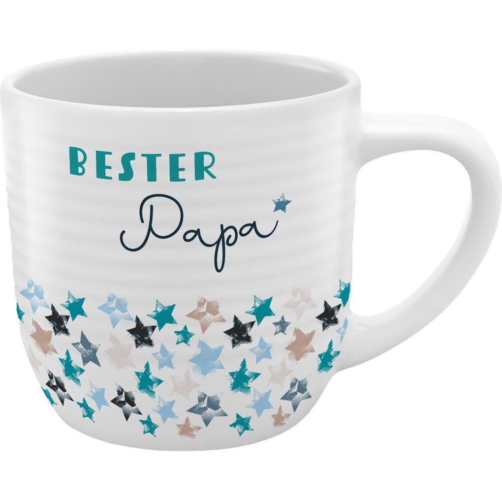 GRUSS & CO Tasse mit Rillen 'Bester Papa'