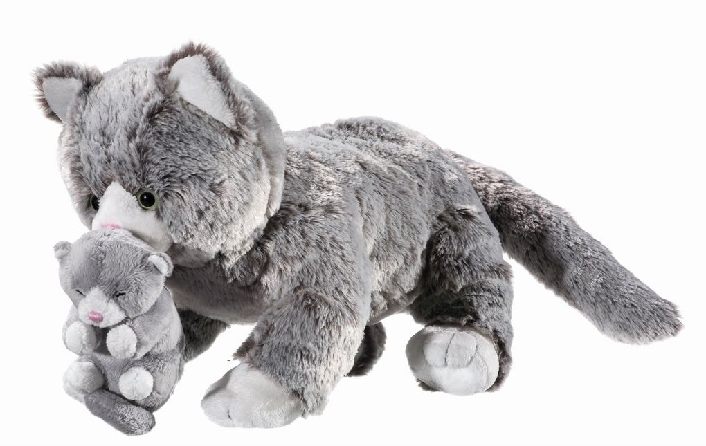 Heunec - Misanimo - Katze mit Baby 32cm