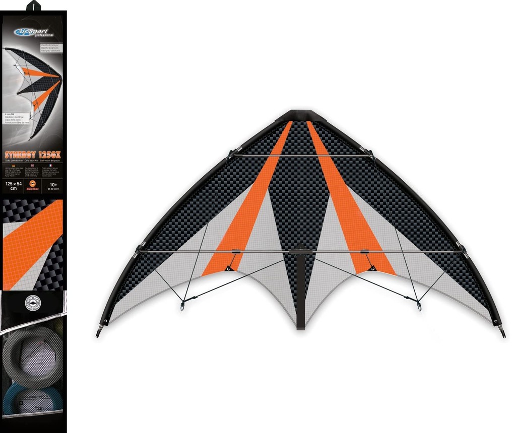 Paul Günther 1028 - Synergy 125 GX Sportlenk-Drachen aus Ripstop-Polyester 125x54cm