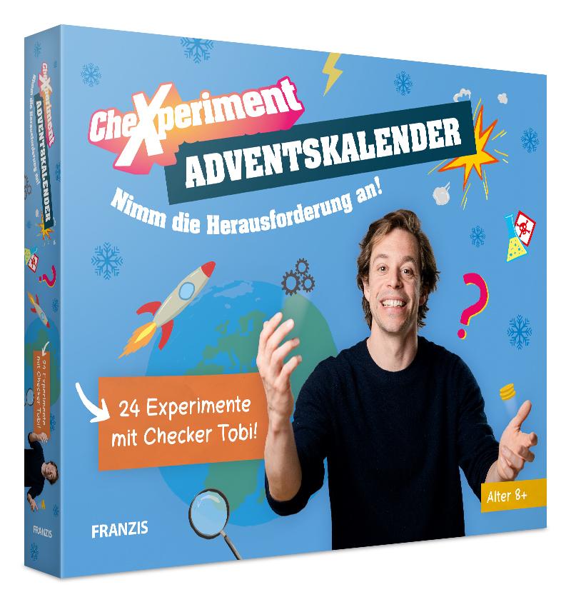 CheXperiment Adventskalender 24 Experimente für den Advent mit Checker Tobi für Kinder ab 8 Jahren