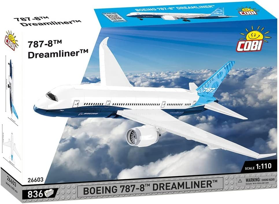 COBI 26603 - Boeing 787 Dreamliner Passagierflugzeug 836 Teile Bausatz