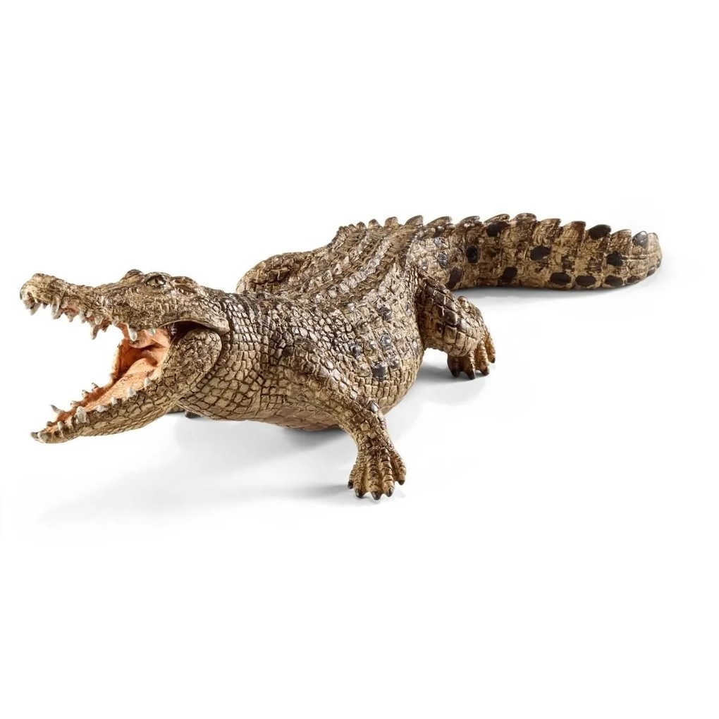 Schleich 14736 - Wild Life Krokodil Leistenkrokodil Tierfigur Länge: 18 cm