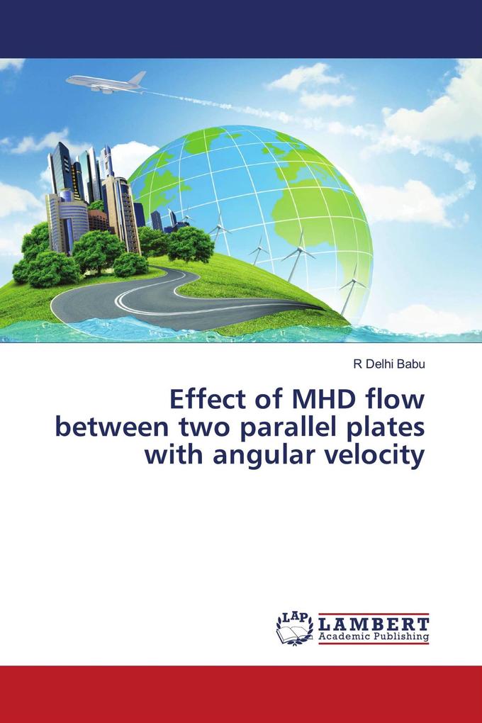 Effect of MHD flow between two parallel plates with angular velocity