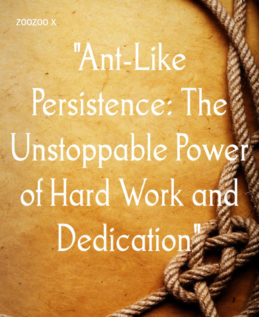 Ant-Like Persistence: The Unstoppable Power of Hard Work and Dedication