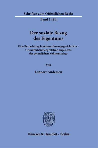 Der soziale Bezug des Eigentums.