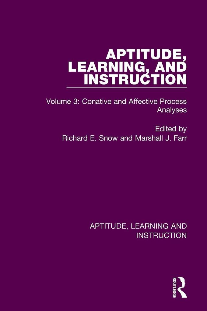 Aptitude Learning and Instruction