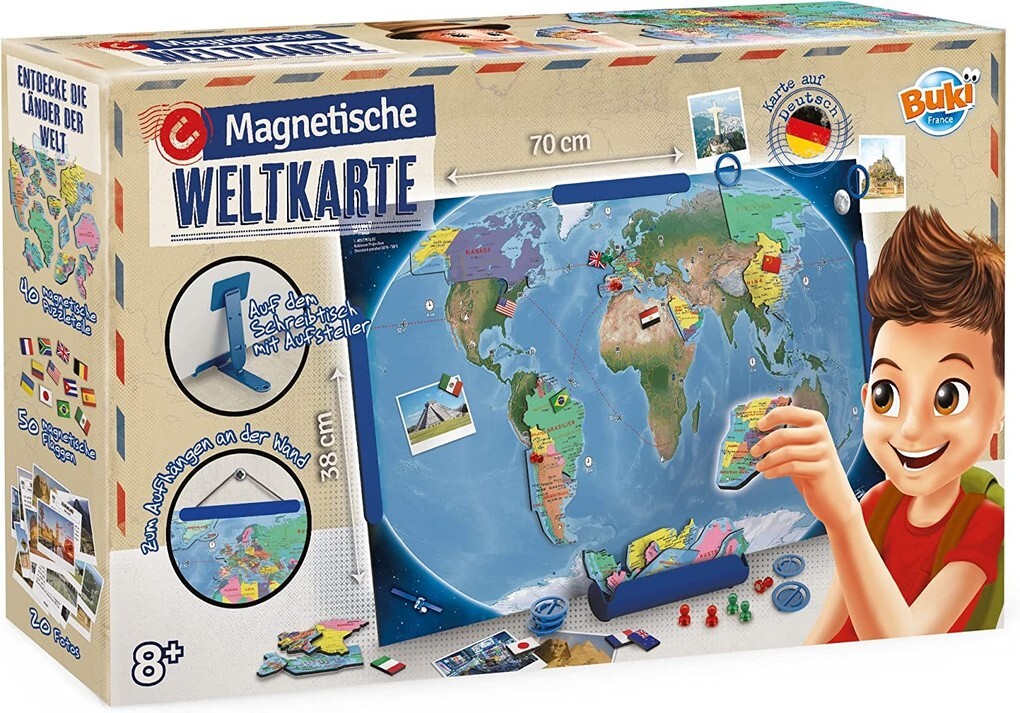 Buki 7346DE - Magnetische Weltkarte deutsche Version