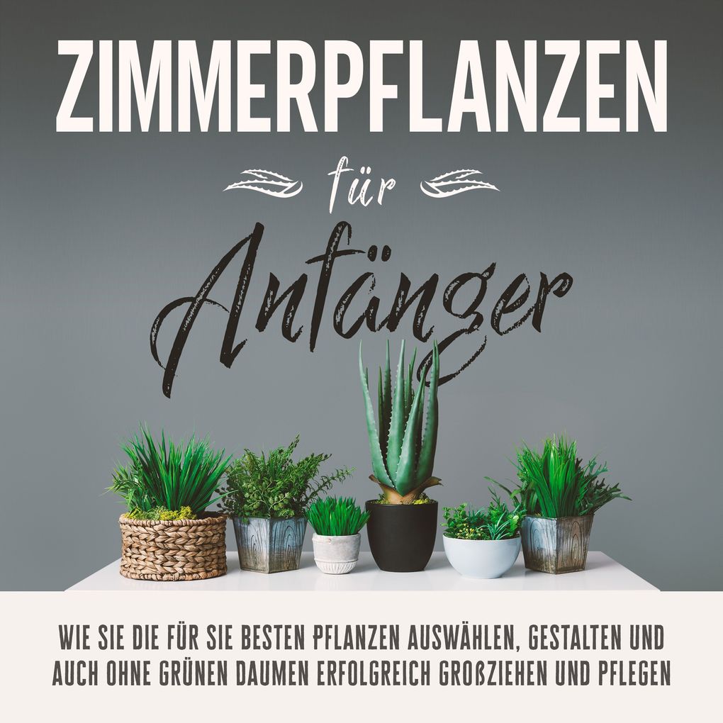 Zimmerpflanzen für Anfänger: Wie Sie die für Sie besten Pflanzen auswählen gestalten und auch ohne grünen Daumen erfolgreich großziehen und pflegen