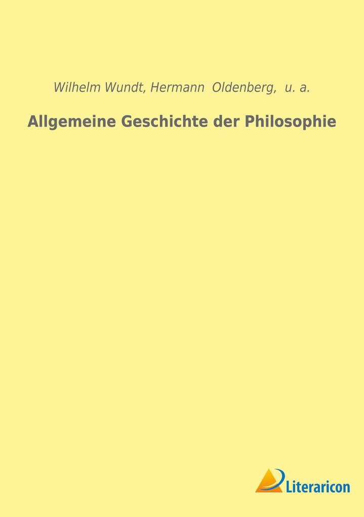 Allgemeine Geschichte der Philosophie