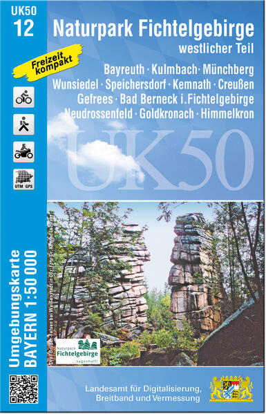 UK50-12 Naturpark Fichtelgebirge westlicher Teil