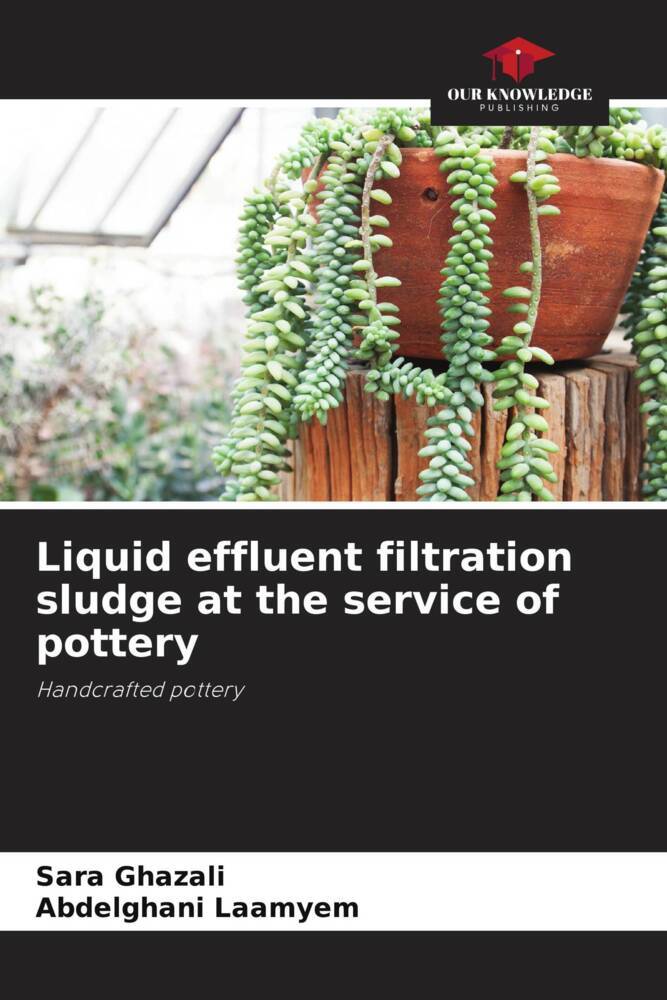 Liquid effluent filtration sludge at the service of pottery