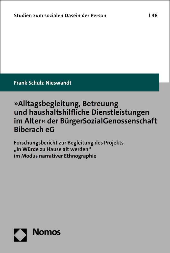 »Alltagsbegleitung Betreuung und haushaltshilfliche Dienstleistungen im Alter« der BürgerSozialGenossenschaft Biberach eG