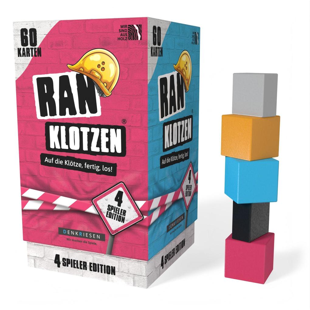 Ranklotzen - Auf die Klötze fertig los! 4 Spieler Edition