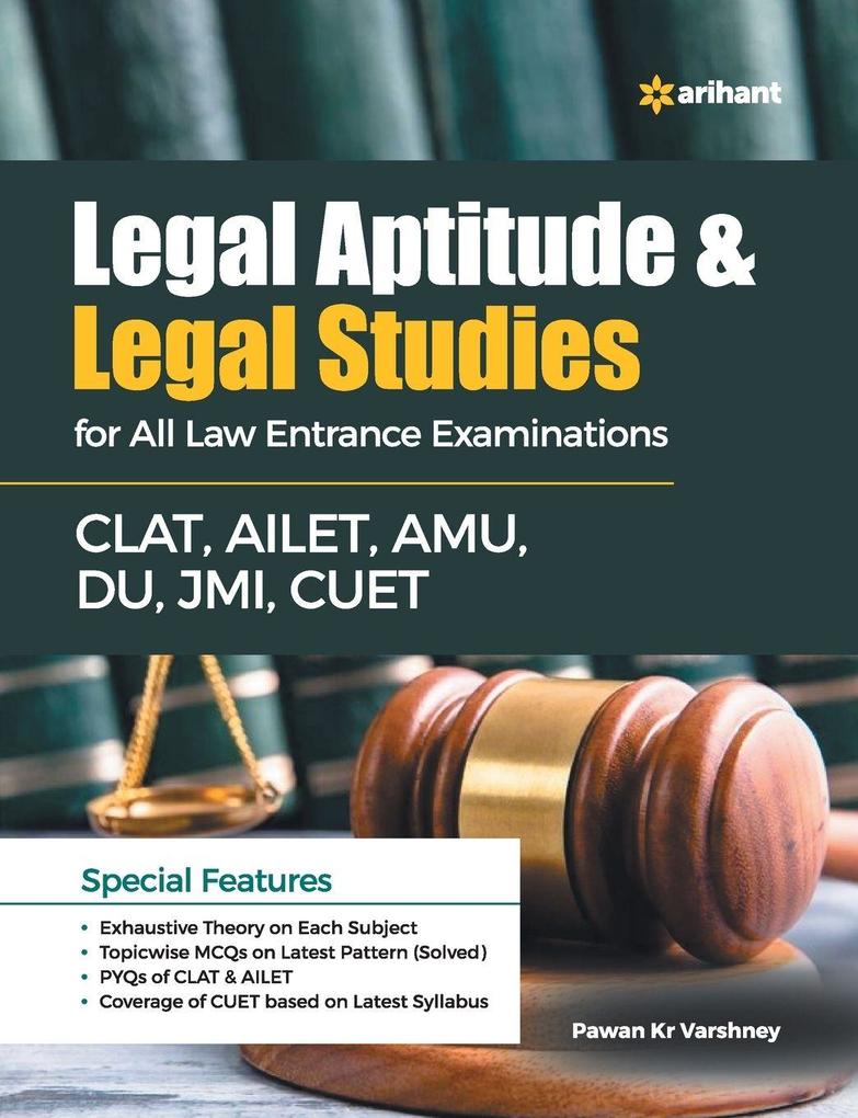 Legal Aptitude & Legal Studies For All Law Entrance Examinations CLAT AILETAMU DU JMICUET