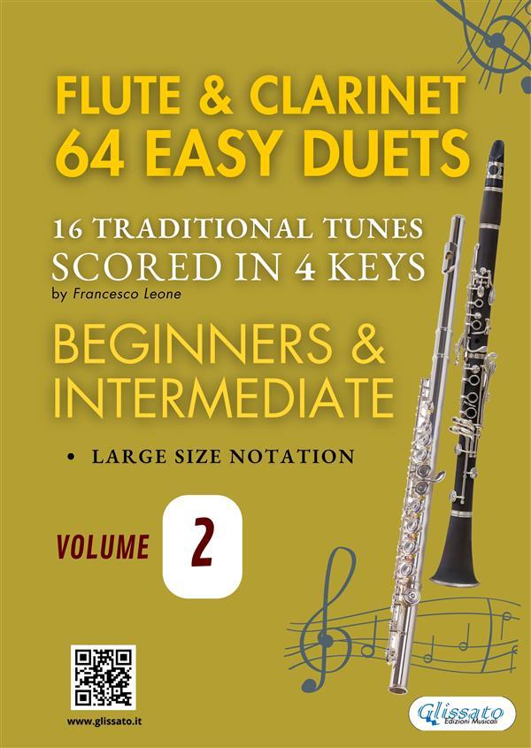 Flute and Clarinet 64 easy duets (volume 2)