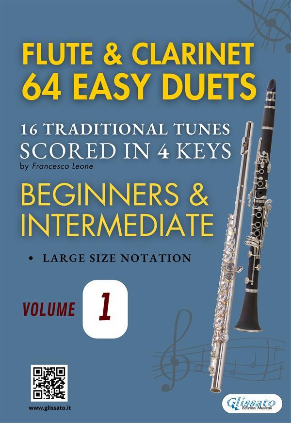 Flute and Clarinet 64 easy duets (volume 1)