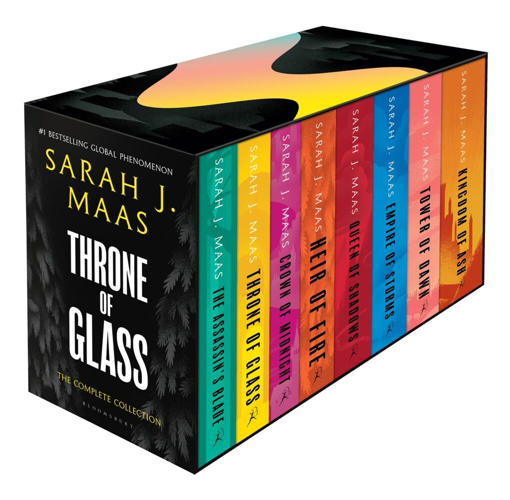 Throne Of Glass Series 8 Book Box Set By Sarah J Maas Paperback Edition Complete Fantasy Collection