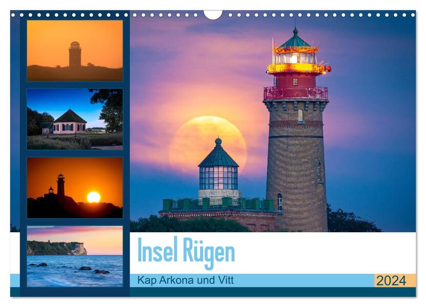 Insel Rügen - Kap Arkona und Vitt (Wandkalender 2024 DIN A3 quer) CALVENDO Monatskalender