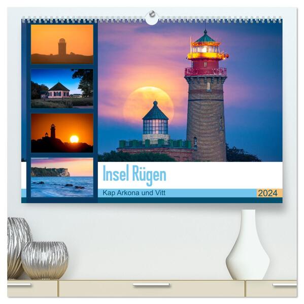Insel Rügen - Kap Arkona und Vitt (hochwertiger Premium Wandkalender 2024 DIN A2 quer) Kunstdruck in Hochglanz