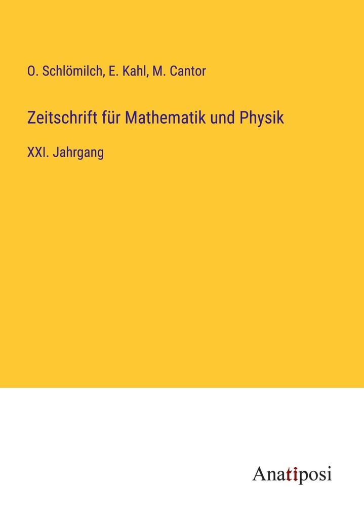Zeitschrift für Mathematik und Physik