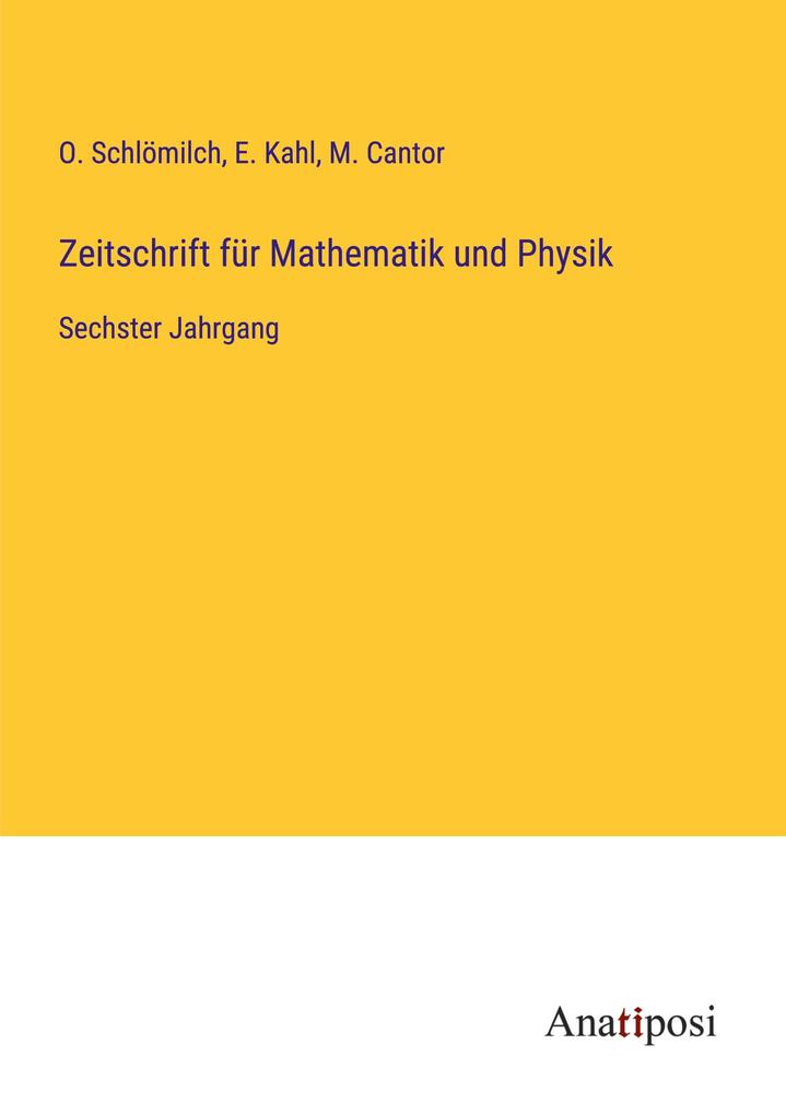 Zeitschrift für Mathematik und Physik