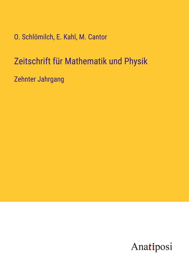 Zeitschrift für Mathematik und Physik