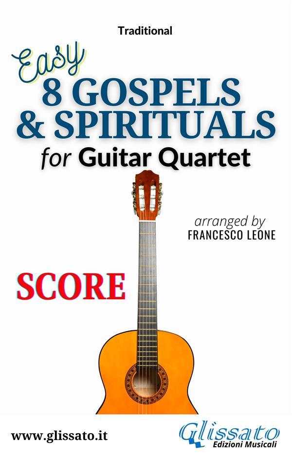 8 Gospels & Spirituals for Guitar quartet (score)