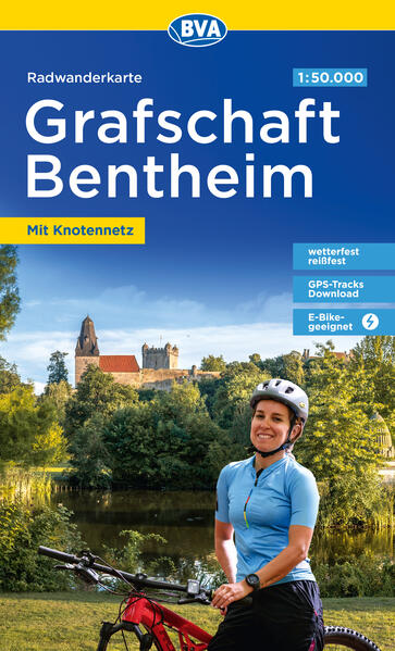 Radwanderkarte BVA Radwandern in der Grafschaft Bentheim 1:50.000 reiß- und wetterfest E-Bike-geeignet mit kostenlosem GPS-Download der Touren via BVA-website oder Karten-App