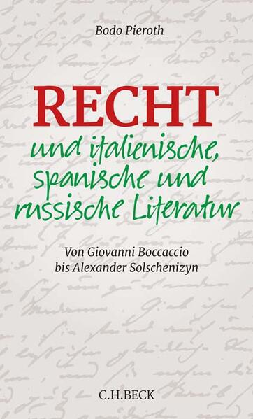 Recht und italienische spanische und russische Literatur
