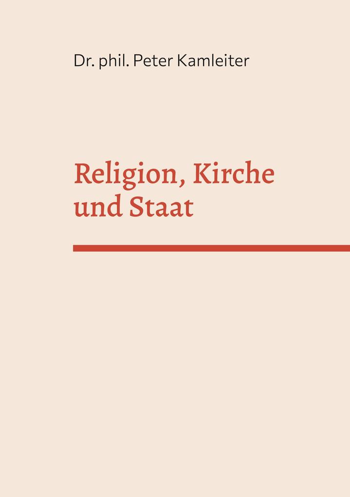 Religion Kirche und Staat