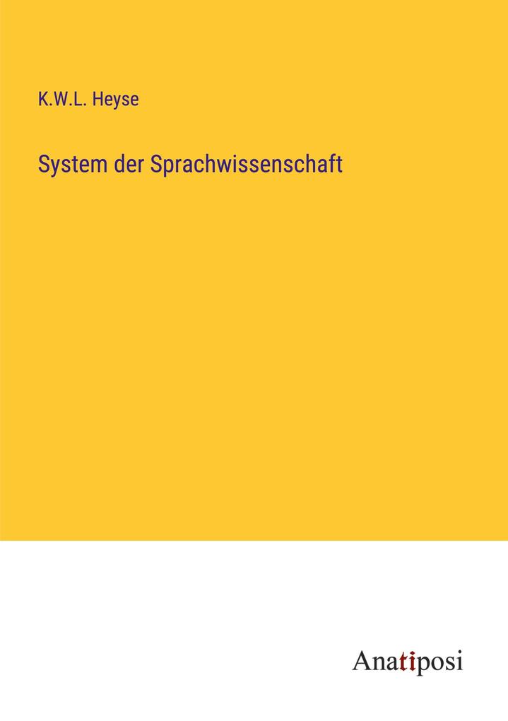 System der Sprachwissenschaft